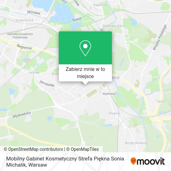 Mapa Mobilny Gabinet Kosmetyczny Strefa Piękna Sonia Michalik