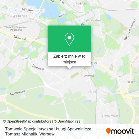 Mapa Tomweld Specjalistyczne Usługi Spawalnicze - Tomasz Michalik