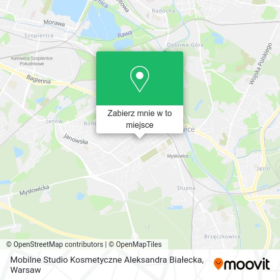 Mapa Mobilne Studio Kosmetyczne Aleksandra Białecka