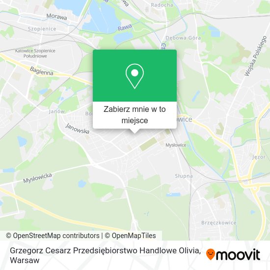 Mapa Grzegorz Cesarz Przedsiębiorstwo Handlowe Olivia