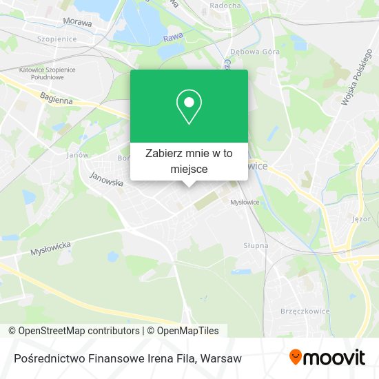 Mapa Pośrednictwo Finansowe Irena Fila