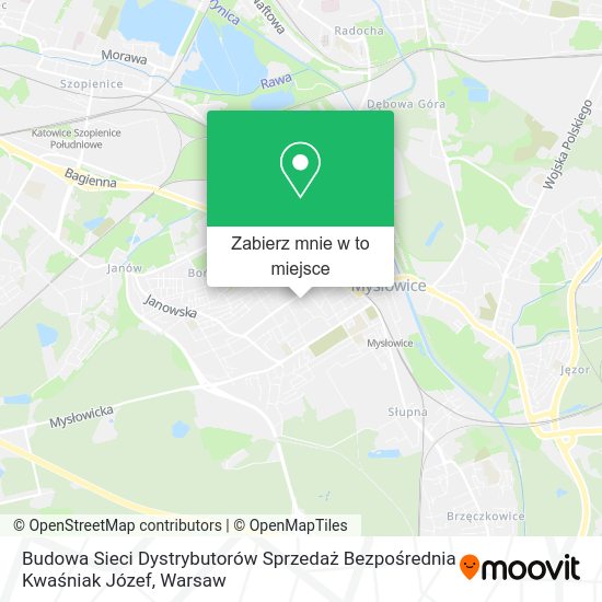 Mapa Budowa Sieci Dystrybutorów Sprzedaż Bezpośrednia Kwaśniak Józef