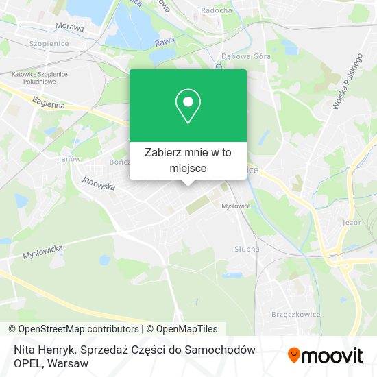 Mapa Nita Henryk. Sprzedaż Części do Samochodów OPEL