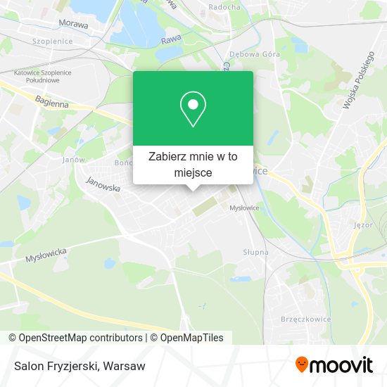 Mapa Salon Fryzjerski