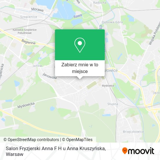 Mapa Salon Fryzjerski Anna F H u Anna Kruszyńska