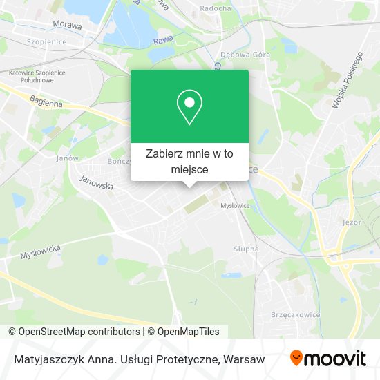 Mapa Matyjaszczyk Anna. Usługi Protetyczne