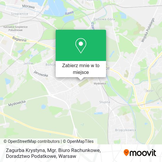 Mapa Zagurba Krystyna, Mgr. Biuro Rachunkowe, Doradztwo Podatkowe