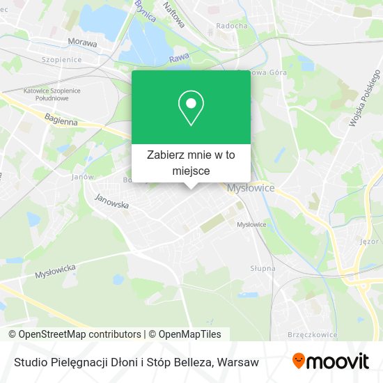 Mapa Studio Pielęgnacji Dłoni i Stóp Belleza