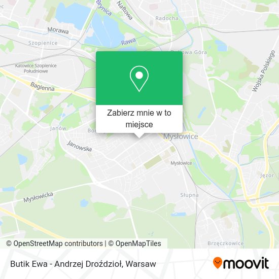 Mapa Butik Ewa - Andrzej Droździoł