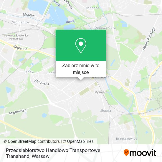 Mapa Przedsiebiorstwo Handlowo Transportowe Transhand