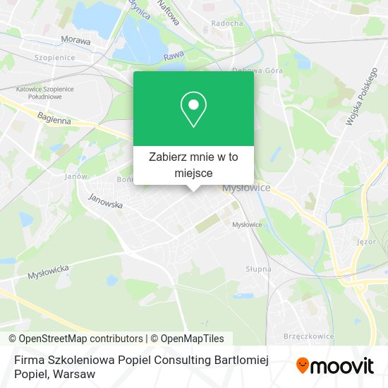 Mapa Firma Szkoleniowa Popiel Consulting Bartlomiej Popiel