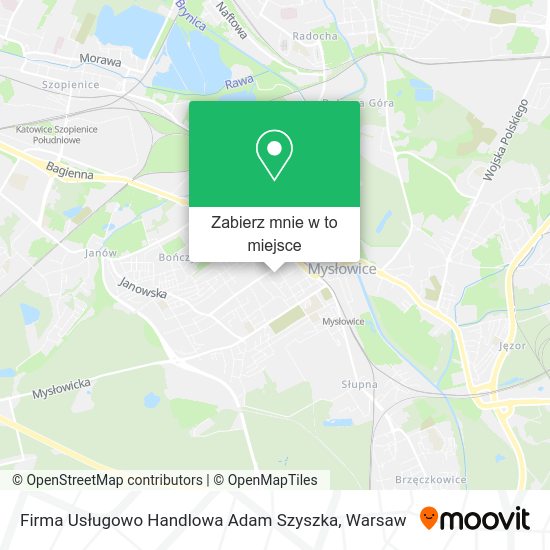 Mapa Firma Usługowo Handlowa Adam Szyszka