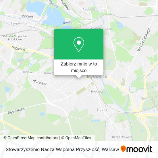 Mapa Stowarzyszenie Nasza Wspólna Przyszłość