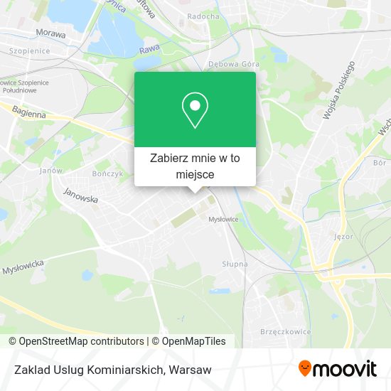 Mapa Zaklad Uslug Kominiarskich