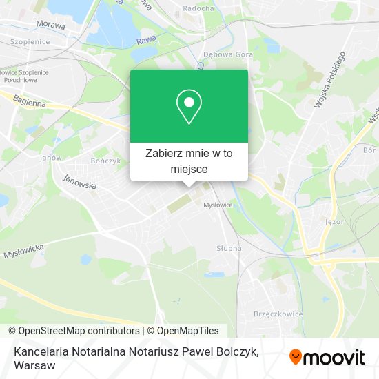 Mapa Kancelaria Notarialna Notariusz Pawel Bolczyk