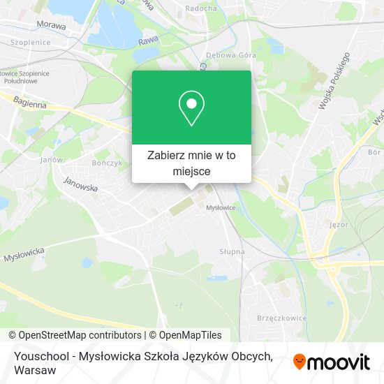 Mapa Youschool - Mysłowicka Szkoła Języków Obcych