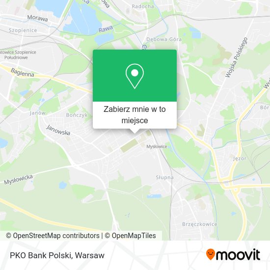 Mapa PKO Bank Polski