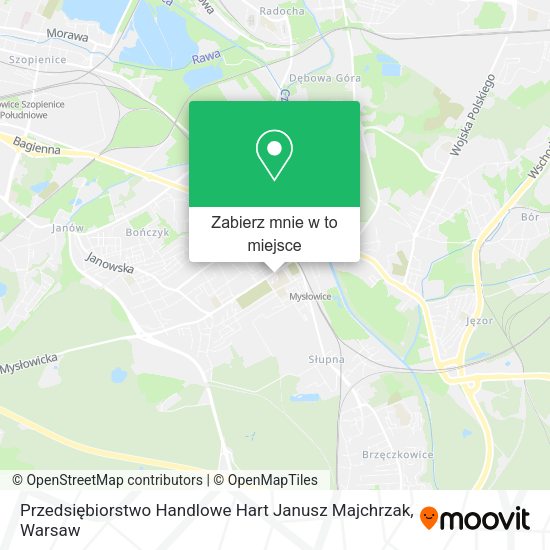 Mapa Przedsiębiorstwo Handlowe Hart Janusz Majchrzak