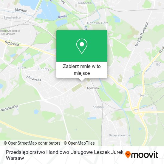 Mapa Przedsiębiorstwo Handlowo Usługowe Leszek Jurek