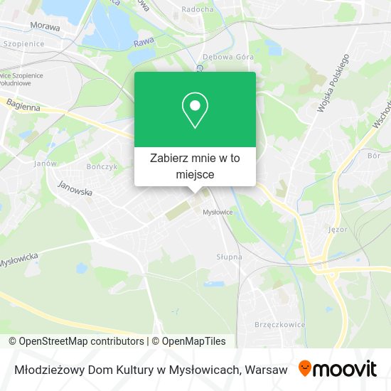 Mapa Młodzieżowy Dom Kultury w Mysłowicach