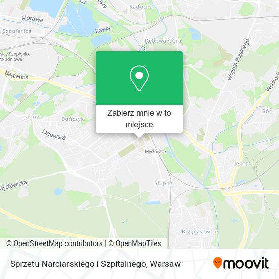 Mapa Sprzetu Narciarskiego i Szpitalnego