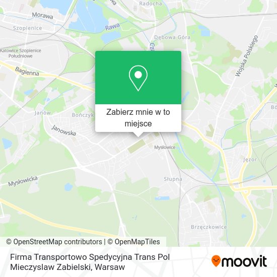 Mapa Firma Transportowo Spedycyjna Trans Pol Mieczyslaw Zabielski