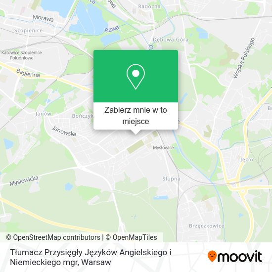 Mapa Tłumacz Przysięgły Języków Angielskiego i Niemieckiego mgr