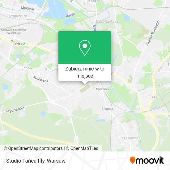 Mapa Studio Tańca Ifly