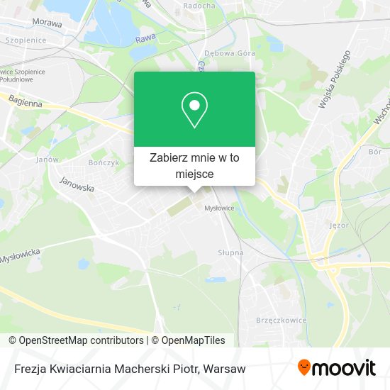 Mapa Frezja Kwiaciarnia Macherski Piotr