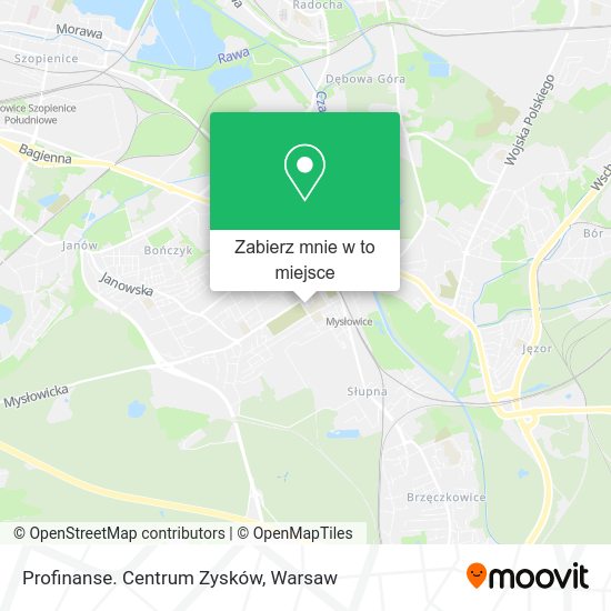 Mapa Profinanse. Centrum Zysków