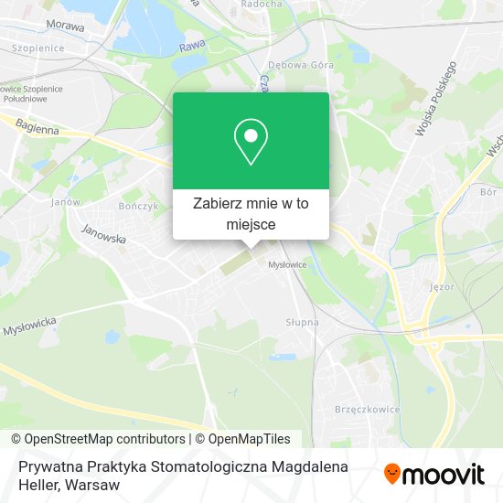 Mapa Prywatna Praktyka Stomatologiczna Magdalena Heller