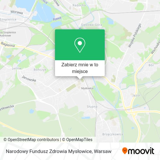 Mapa Narodowy Fundusz Zdrowia Mysłowice