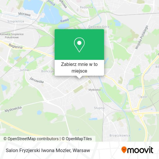 Mapa Salon Fryzjerski Iwona Mozler