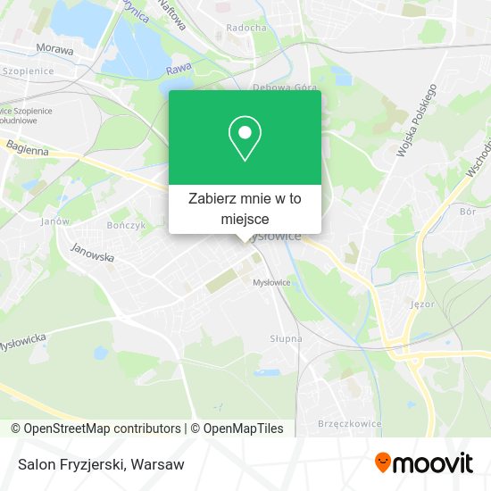 Mapa Salon Fryzjerski