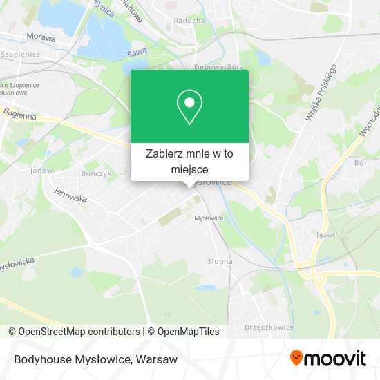 Mapa Bodyhouse Mysłowice