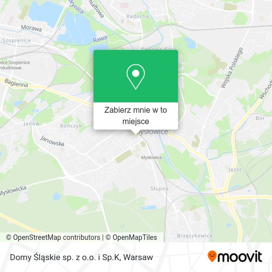 Mapa Domy Śląskie sp. z o.o. i Sp.K