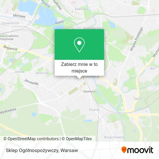 Mapa Sklep Ogólnospożywczy