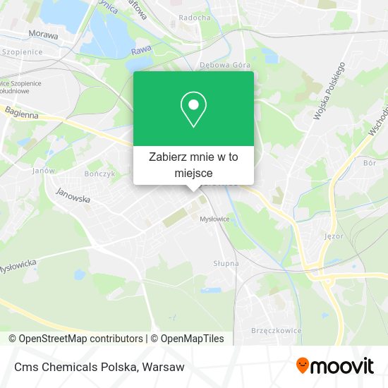 Mapa Cms Chemicals Polska