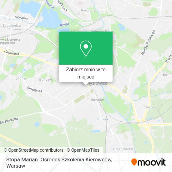 Mapa Stopa Marian. Ośrodek Szkolenia Kierowców