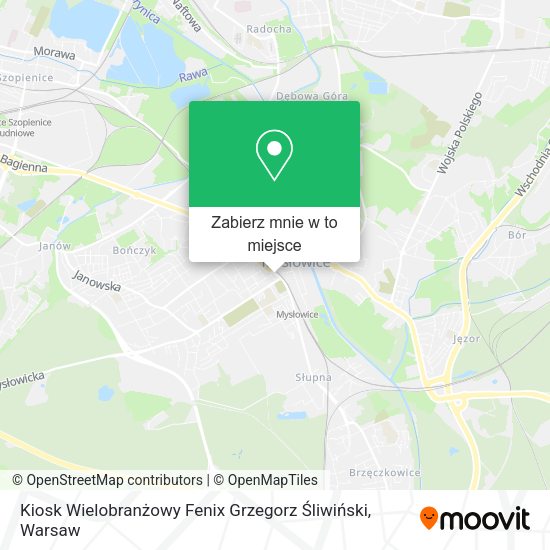 Mapa Kiosk Wielobranżowy Fenix Grzegorz Śliwiński