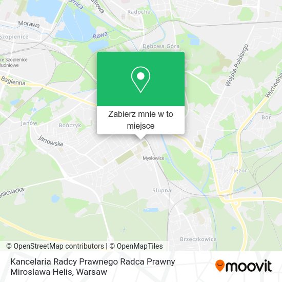 Mapa Kancelaria Radcy Prawnego Radca Prawny Miroslawa Helis