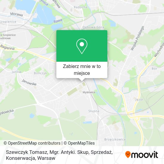 Mapa Szewczyk Tomasz, Mgr. Antyki. Skup, Sprzedaż, Konserwacja