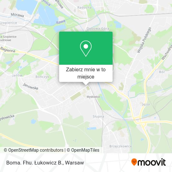 Mapa Boma. Fhu. Łukowicz B.