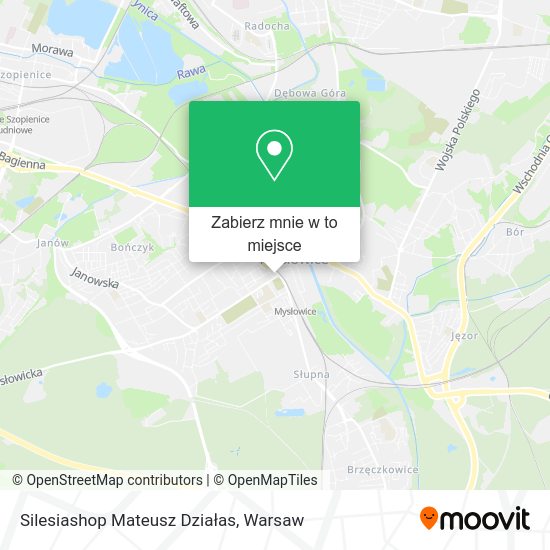 Mapa Silesiashop Mateusz Działas