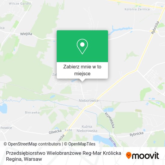 Mapa Przedsiębiorstwo Wielobranżowe Reg-Mar Królicka Regina