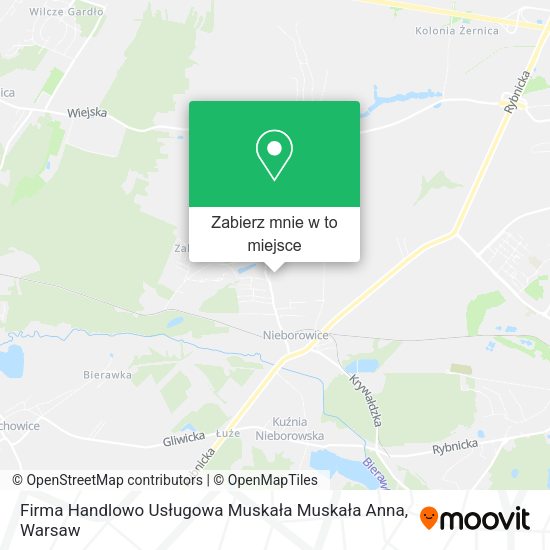 Mapa Firma Handlowo Usługowa Muskała Muskała Anna