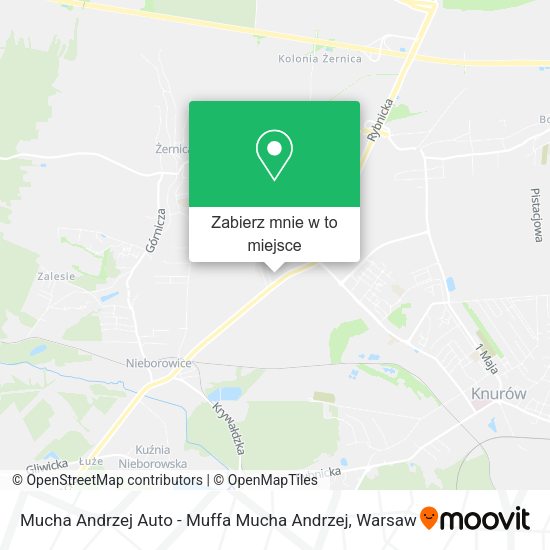 Mapa Mucha Andrzej Auto - Muffa Mucha Andrzej