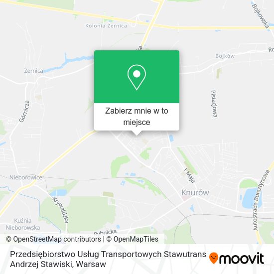 Mapa Przedsiębiorstwo Usług Transportowych Stawutrans Andrzej Stawiski