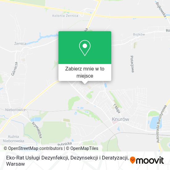 Mapa Eko-Rat Usługi Dezynfekcji, Dezynsekcji i Deratyzacji