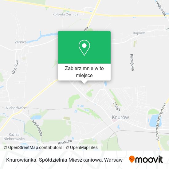 Mapa Knurowianka. Spółdzielnia Mieszkaniowa